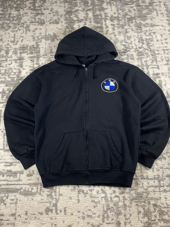b&w Other - Y2k B&M Embroidered Zip-Up Hoodie